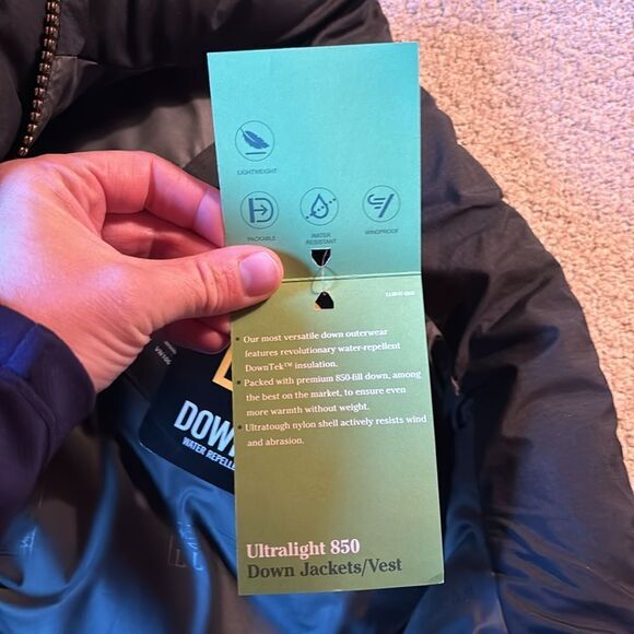 NWT L.L. Bean Ultra Lite 850 Down Vest-DOWNTEK - Picture 8 of 16